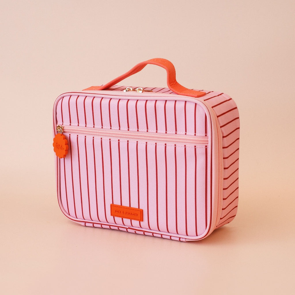 FOX & FALLOW MINI LUNCH BOX: STRAWBERRY STRIPE