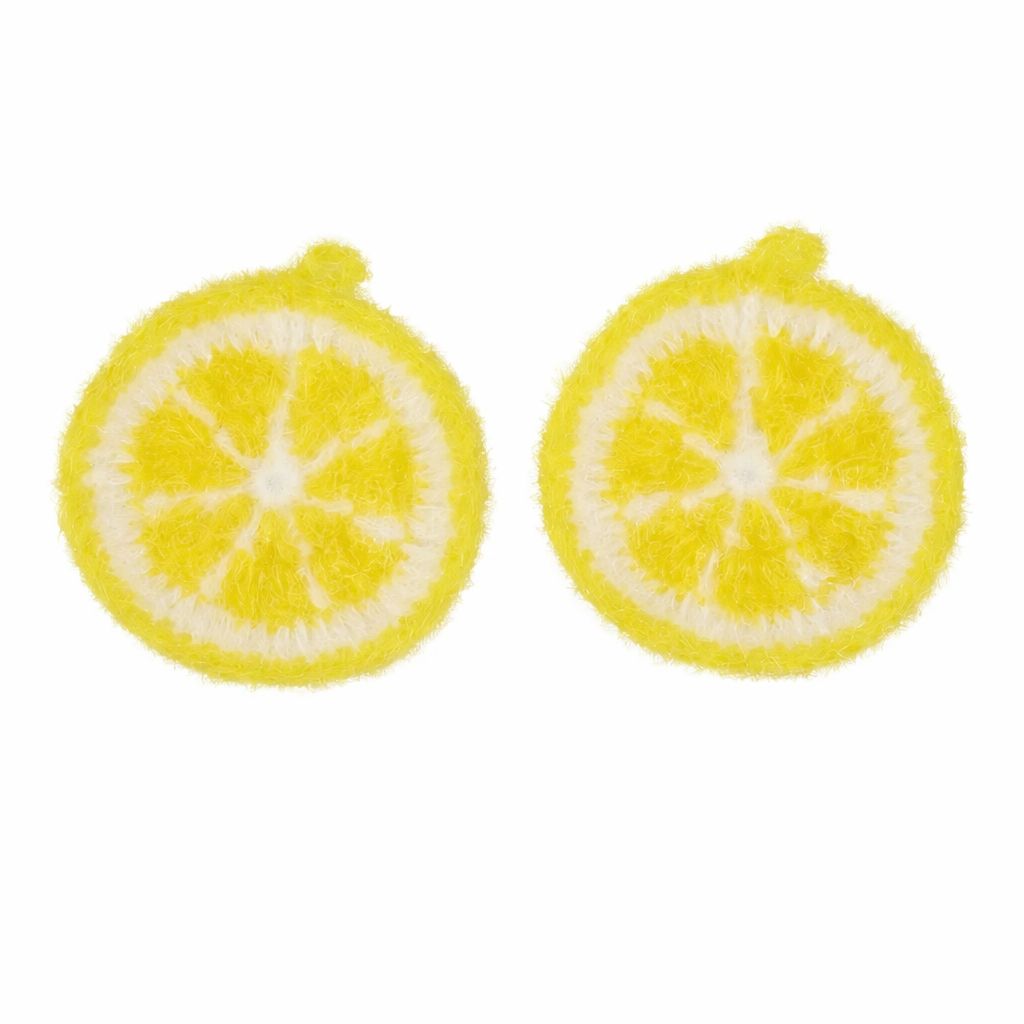 LEMON KITCHEN SCRUBBIES 2PC