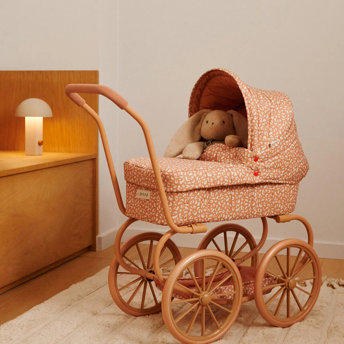 LIEWOOD ADALINE DOLL PRAM: MINI LEO/ TUSCANY ROSE