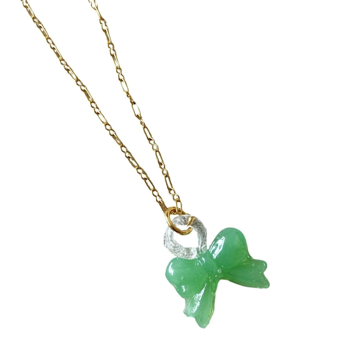 NOTTE LIL BOW PEEP NECKLACE: MINT
