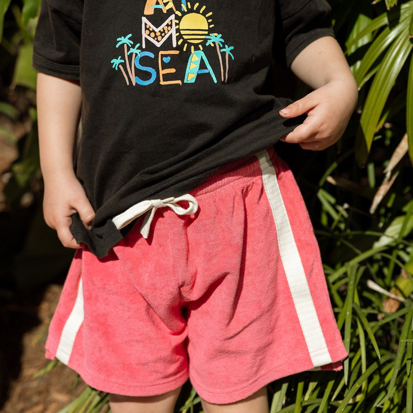 ATMOSEA MINI TERRY SHORT: STRAWBERRY