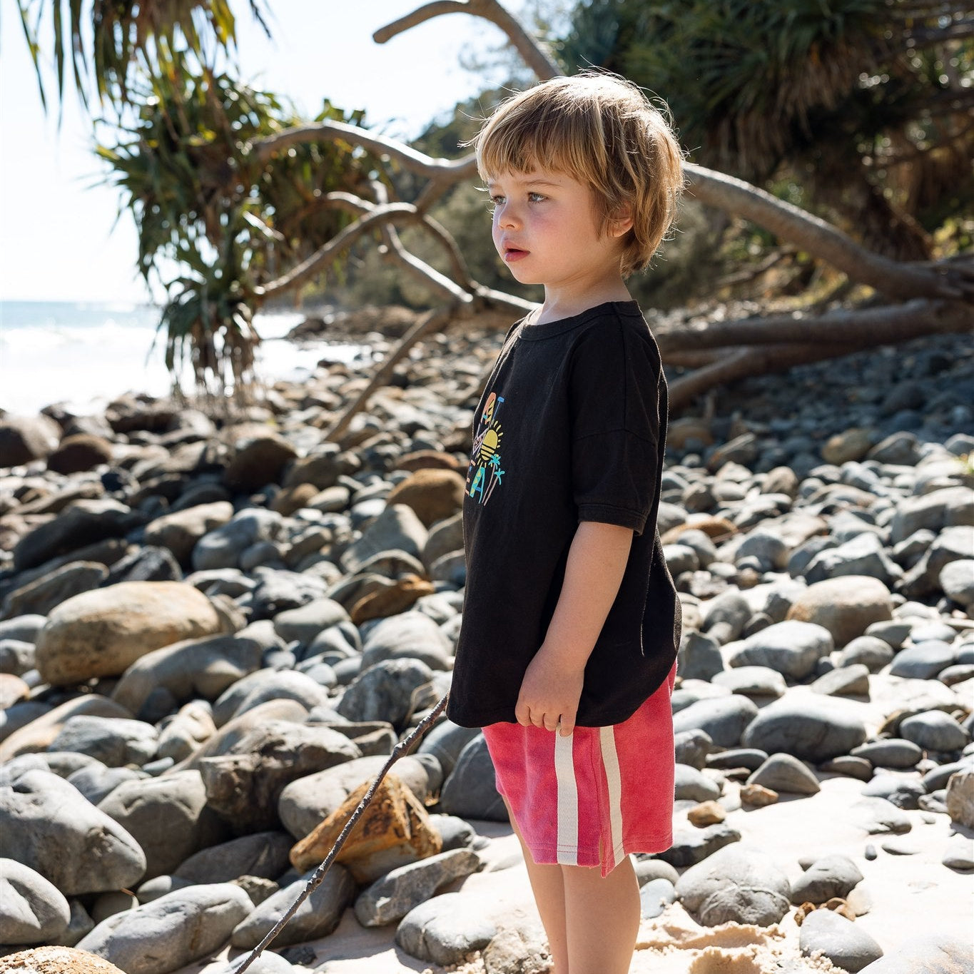 ATMOSEA MINI TERRY SHORT: STRAWBERRY