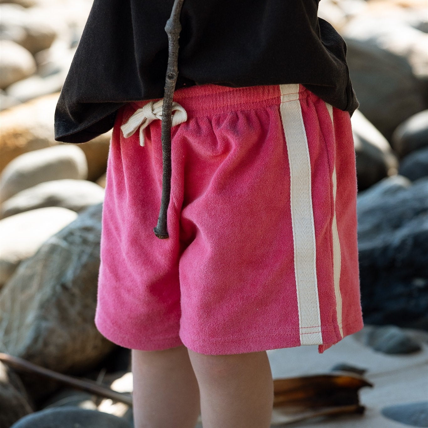 ATMOSEA MINI TERRY SHORT: STRAWBERRY