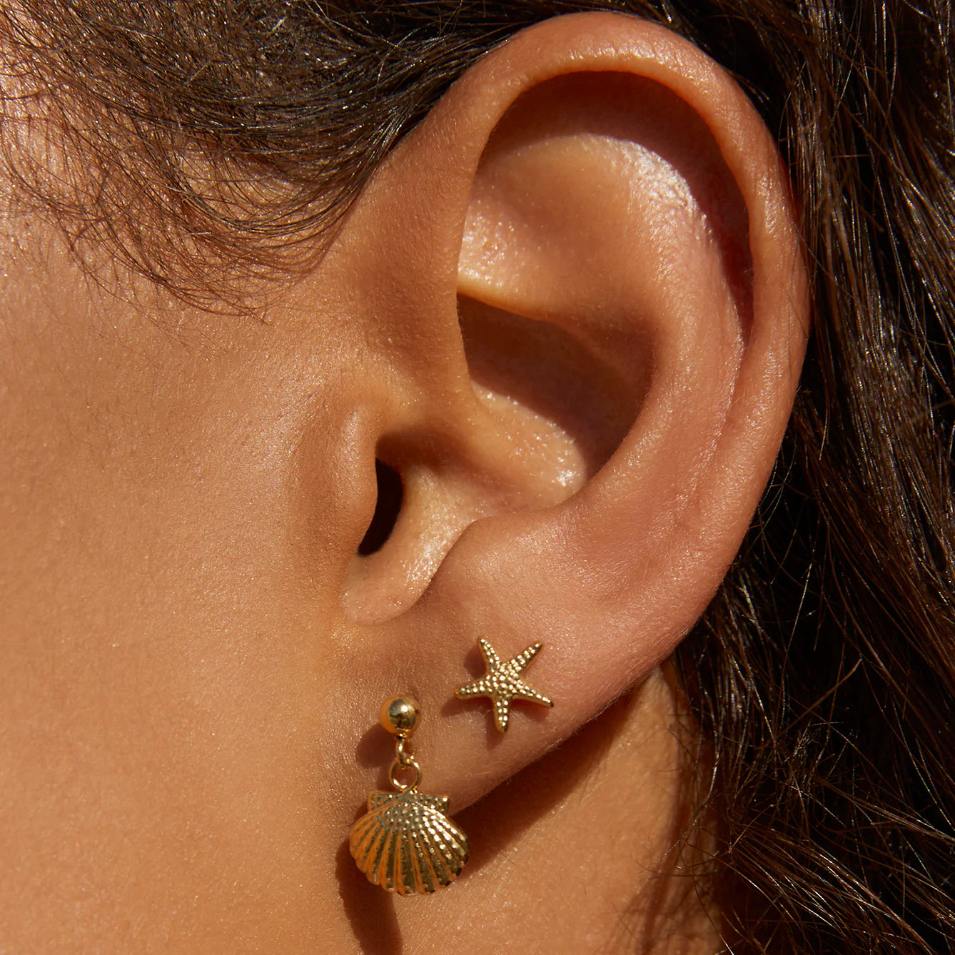 ARMS OF EVE VENUS GOLD EARRINGS