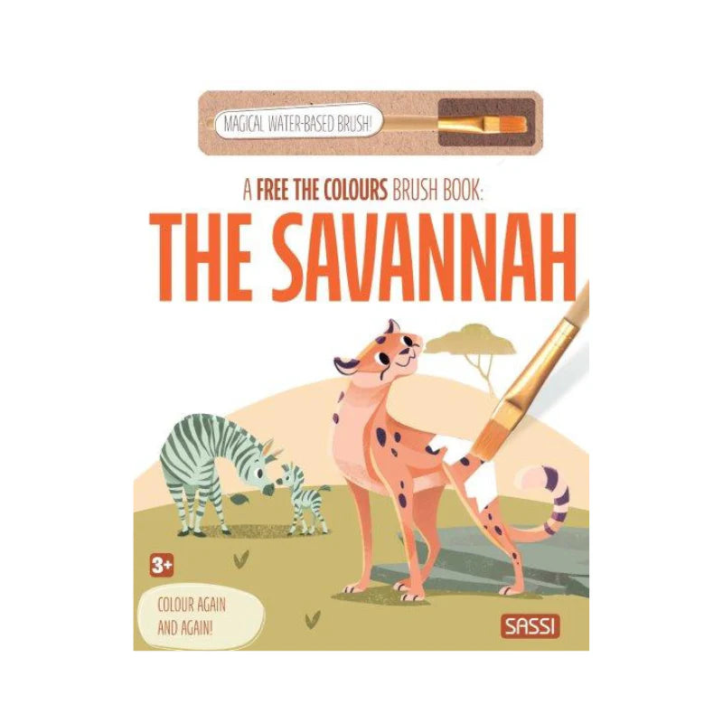 SASSI REUSABLE PAINT BRUSH BOOK: THE SAVANNAH