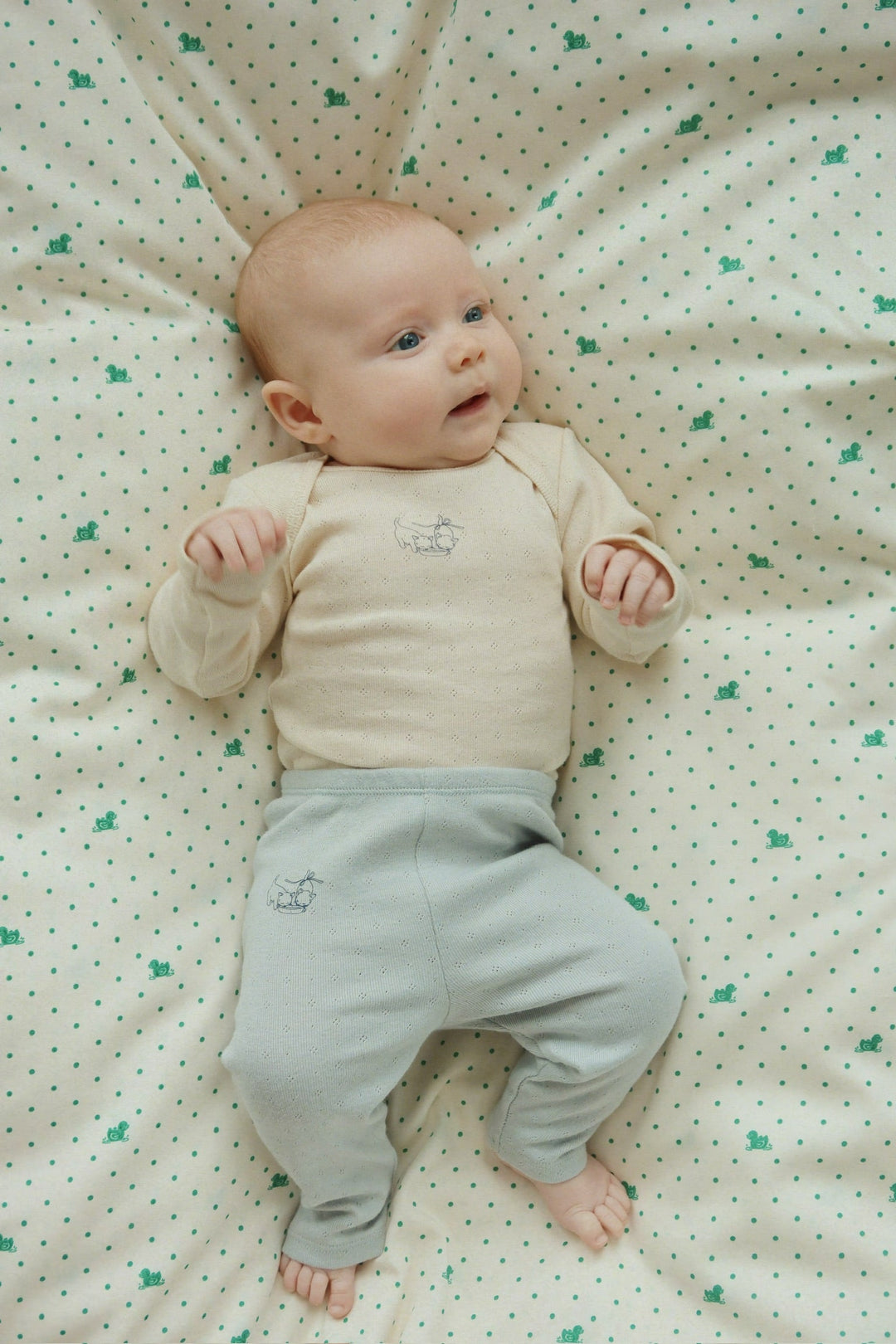 Perla Pants 2pc Buttercream Pearl Blue - lifestyle photo
