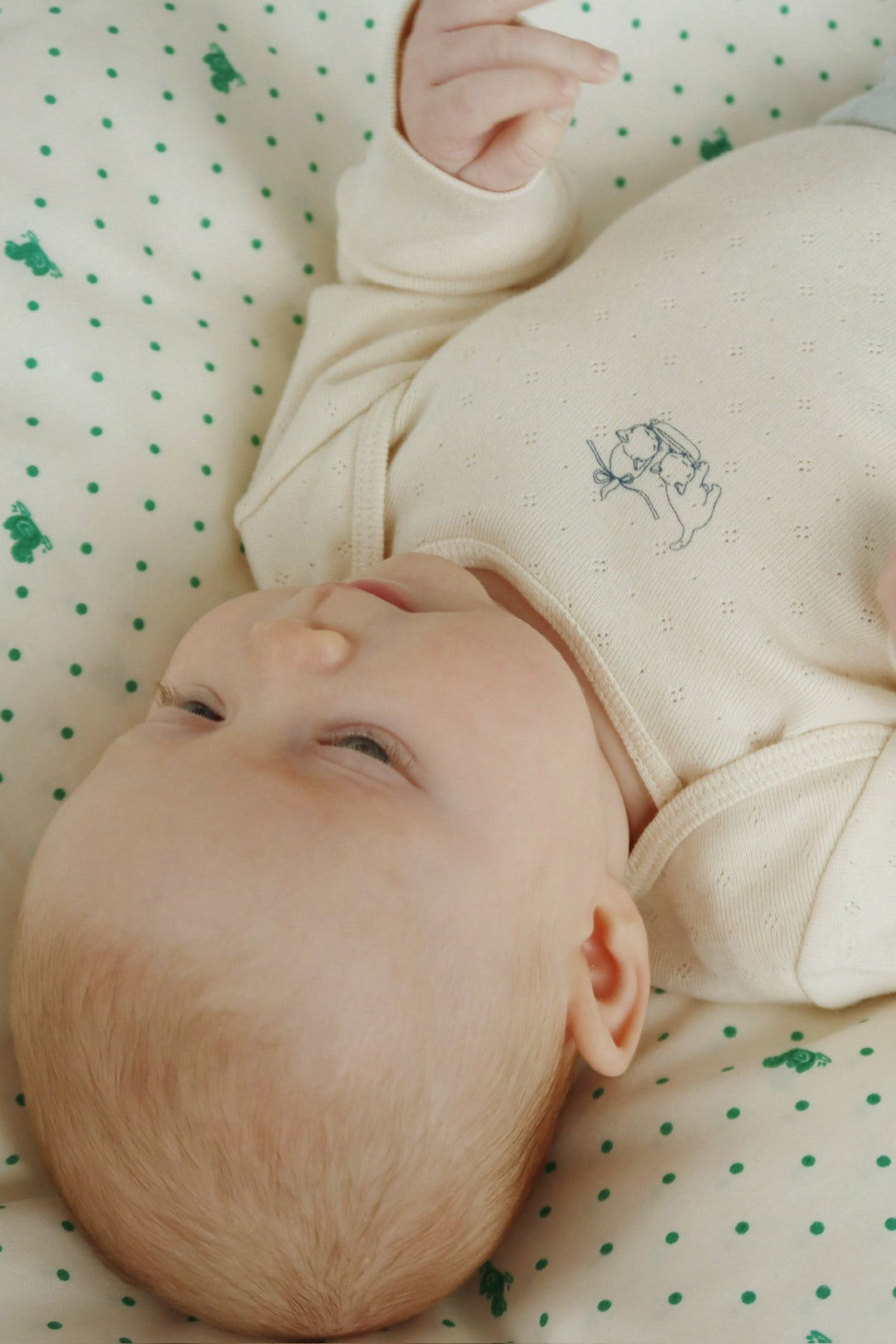 Konges Sløjd Perla LS Bodysuit 2pc buttercream/pearl blue lifestyle