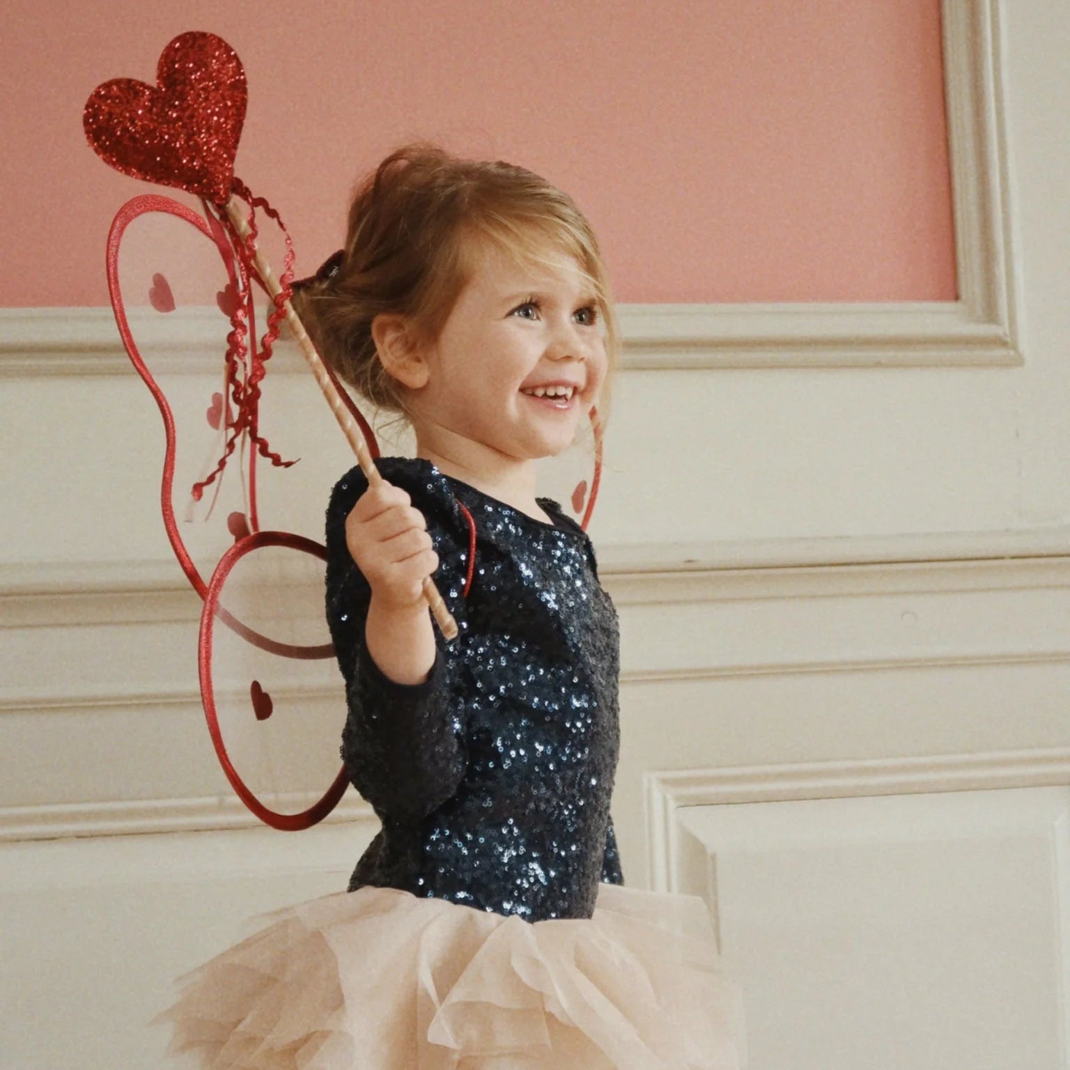 KONGES SLOJD BALLERINA GLITTER DRESS: DARK NAVY