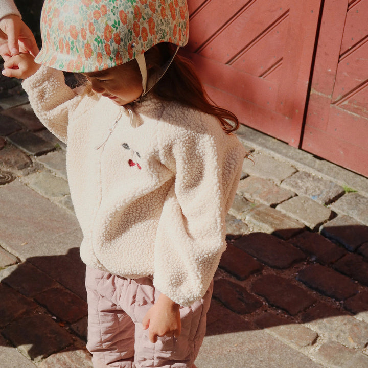KONGES SLOJD JAZZ TEDDY BOMBER JACKET: SAND DOLLAR