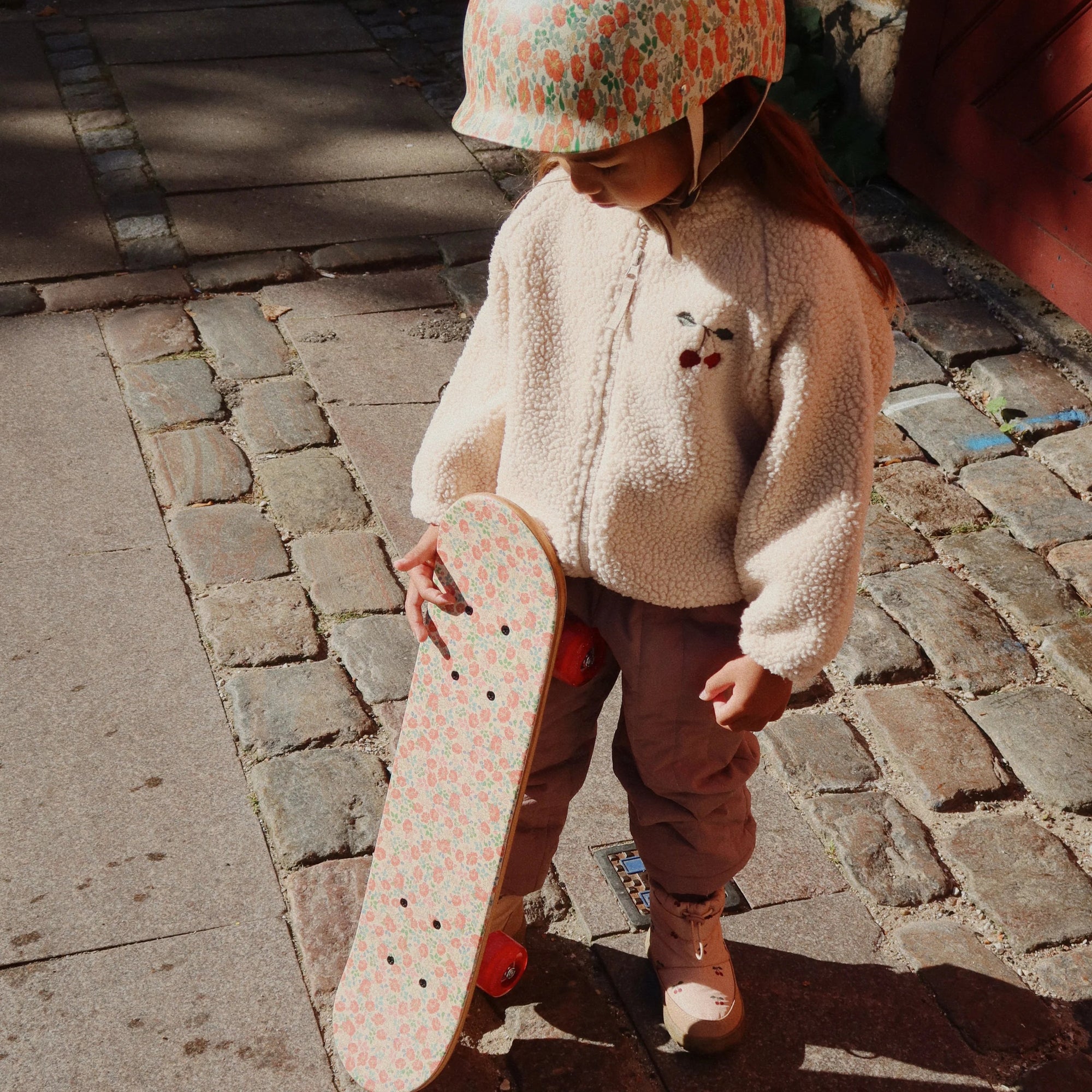 KONGES SLOJD JAZZ TEDDY BOMBER JACKET: SAND DOLLAR