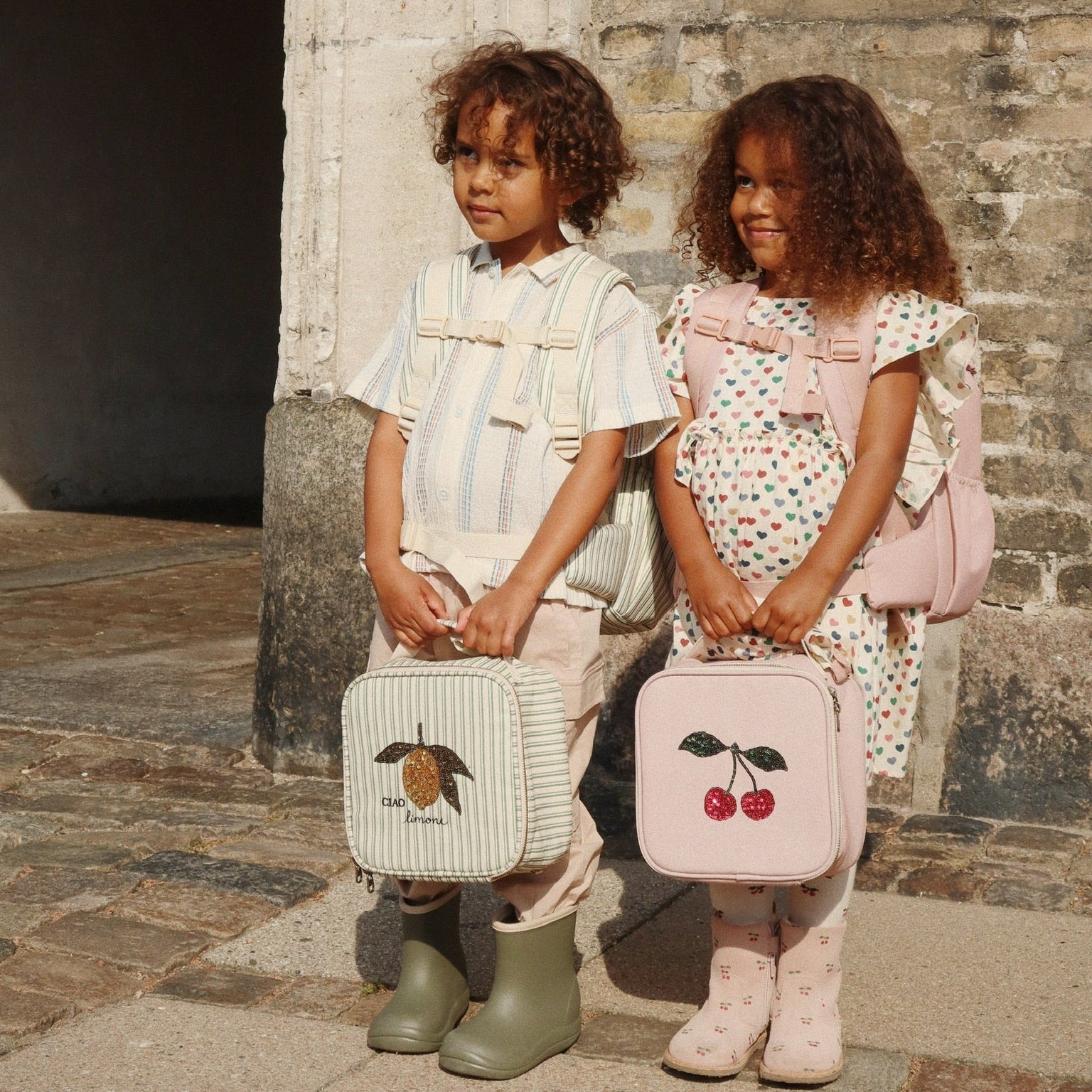 KONGES SLOJD CLOVER THERMO LUNCH BAG: MAHOGANY ROSE