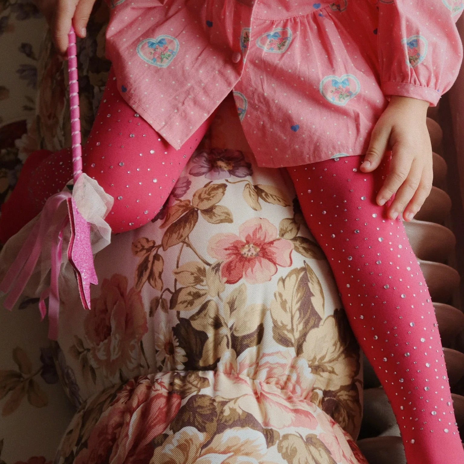 KONGES SLOJD GLAM STOCKINGS: AMOUR PINK