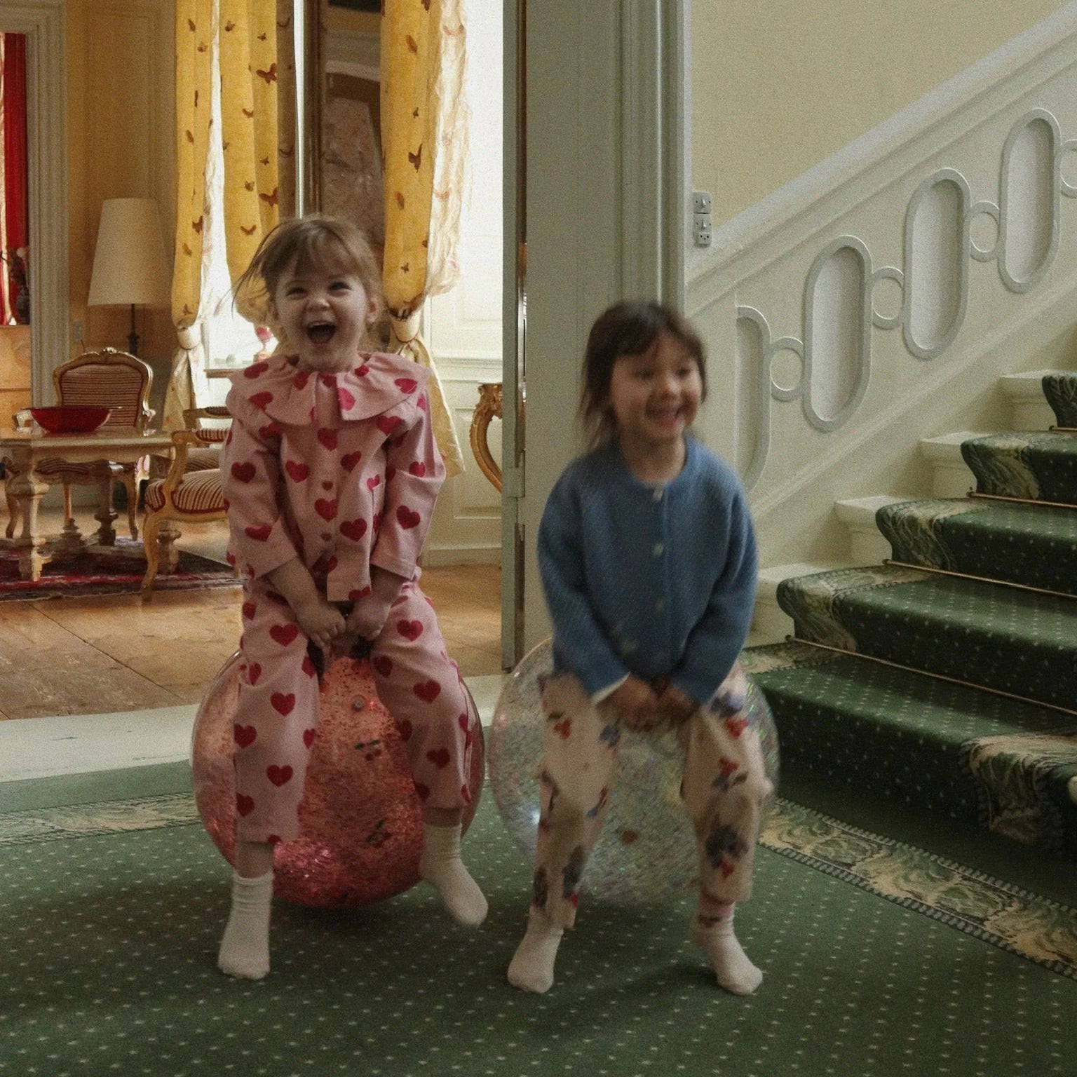 KONGES SLOJD GLITTER JUMP BALL: LEMON