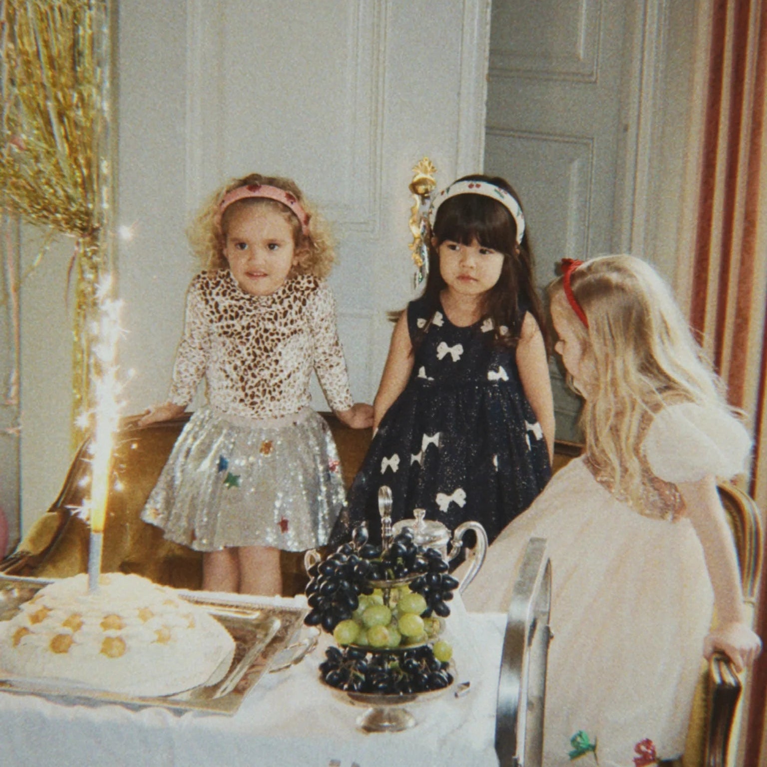 KONGES SLOJD BEADED HAIR BAND: LADYBUG