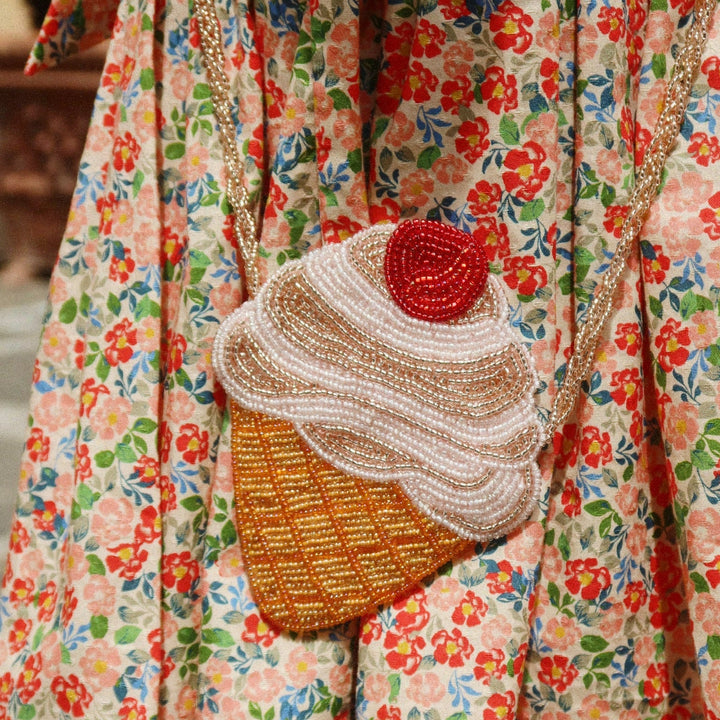 KONGES SLOJD BEADED ICE CREAM STRAP WALLET