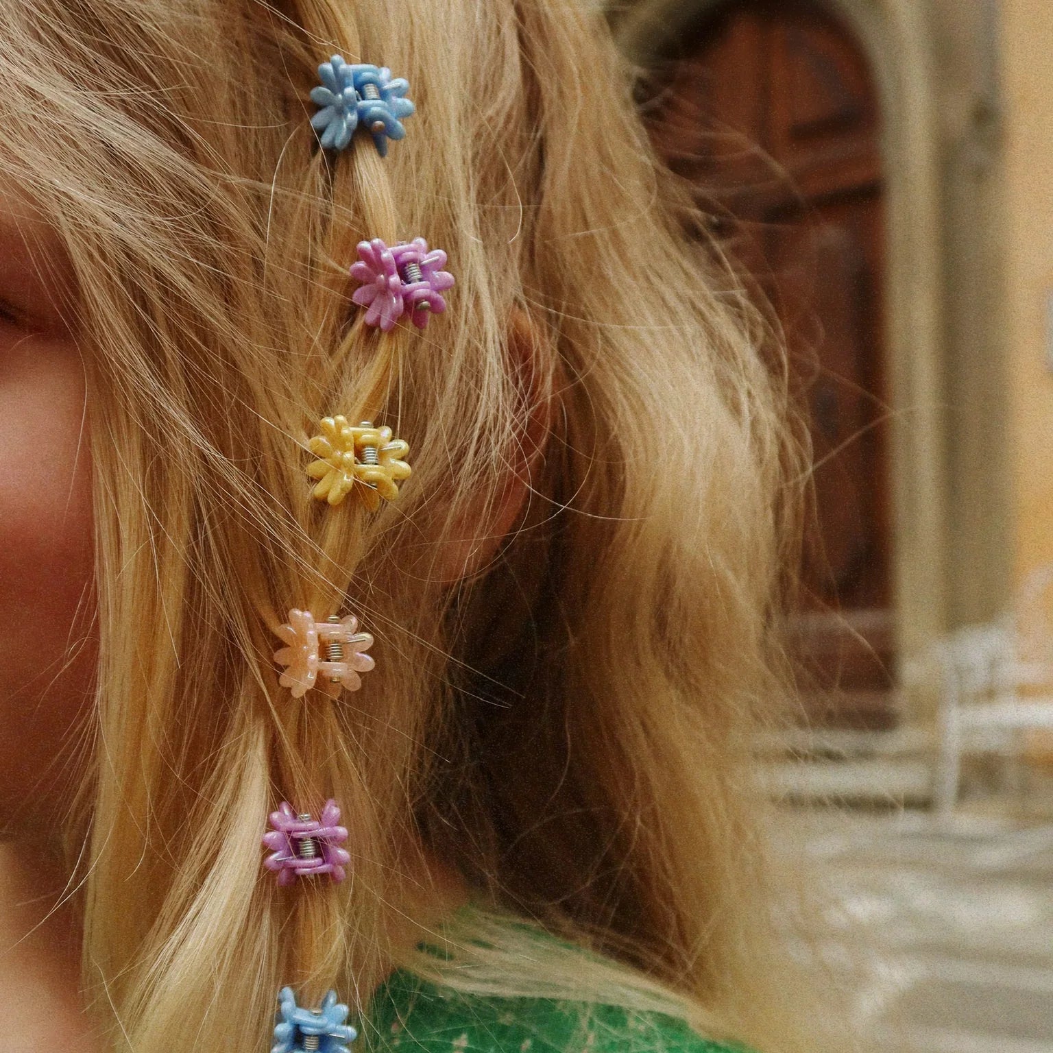 KONGES SLOJD MINI FLOWER HAIR CLAWS 10PC