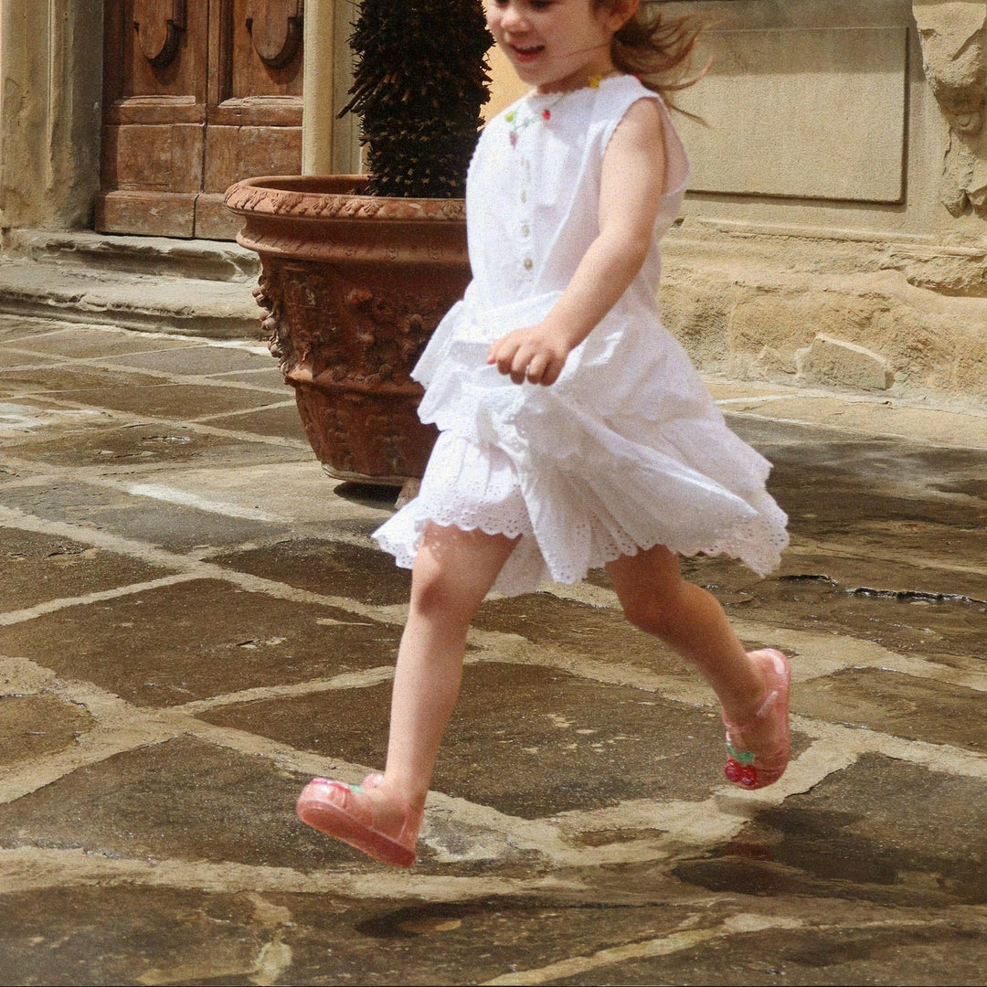 KONGES SLOJD EVELINA DRESS: BRIGHT WHITE