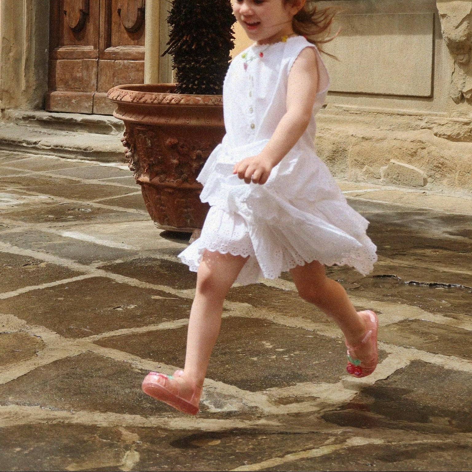 KONGES SLOJD EVELINA DRESS: BRIGHT WHITE