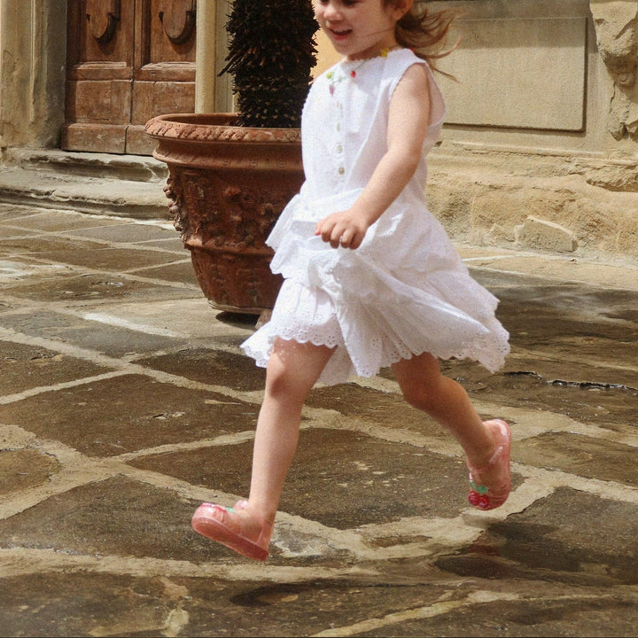 KONGES SLOJD EVELINA DRESS: BRIGHT WHITE