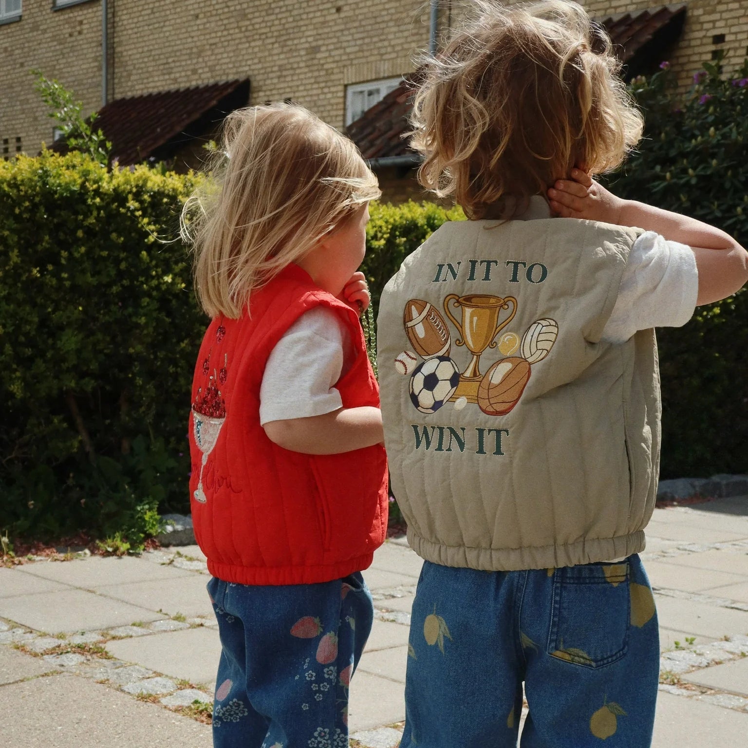 KONGES SLOJD MAGOT PANTS: LEMON DENIM