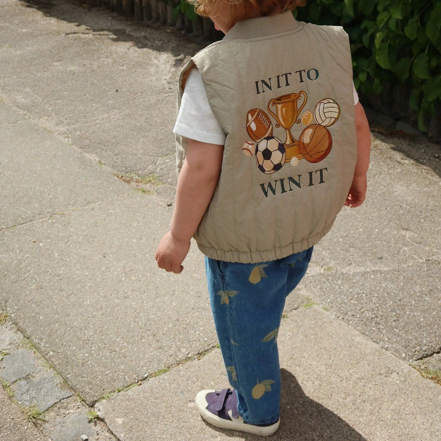 KONGES SLOJD MAGOT PANTS: LEMON DENIM