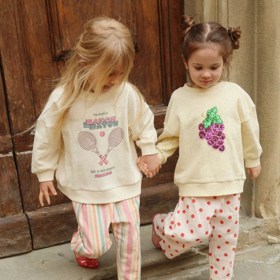 KONGES SLOJD LOU SEQUIN SWEAT SHIRT: SEA MIST