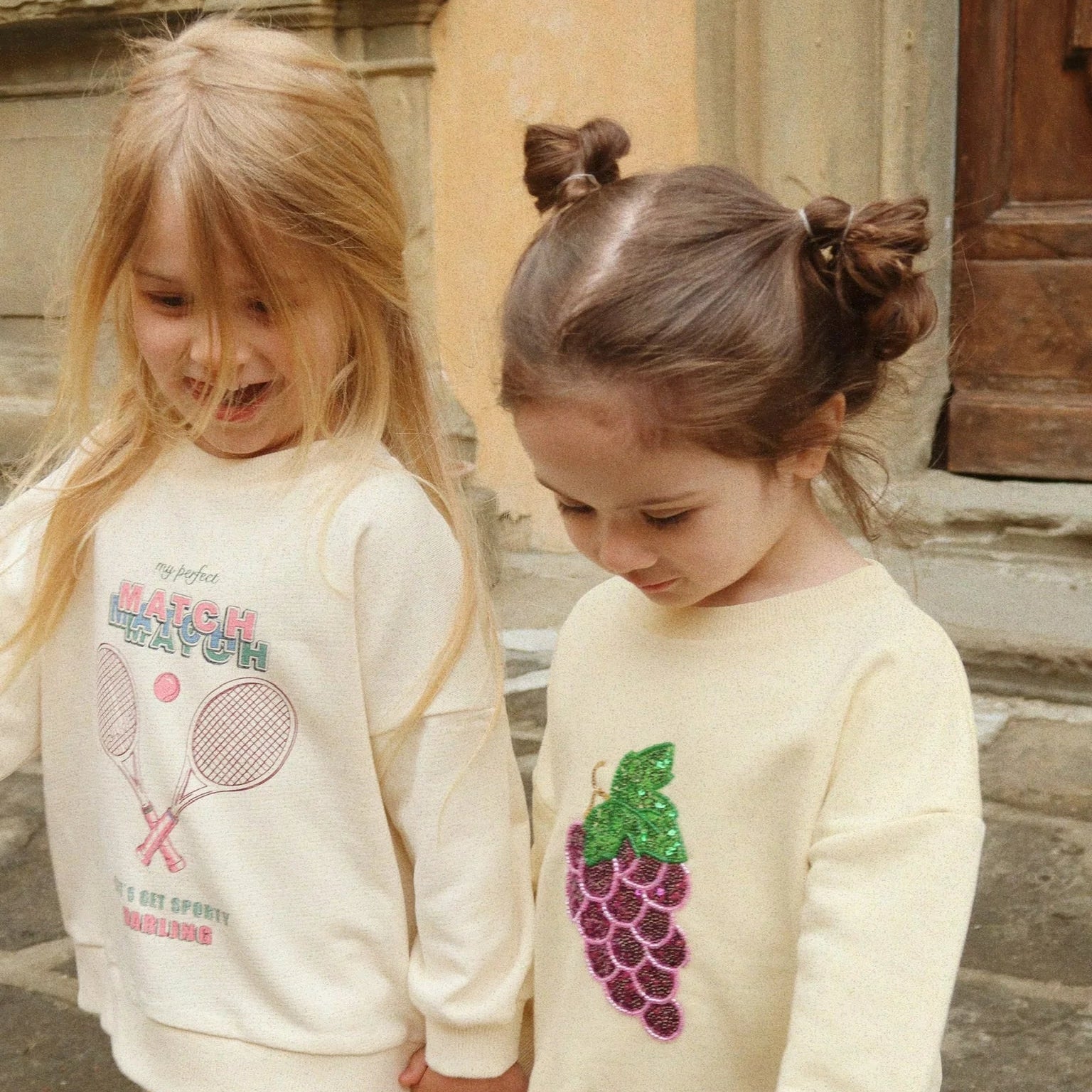 KONGES SLOJD LOU SEQUIN SWEAT SHIRT: SEA MIST