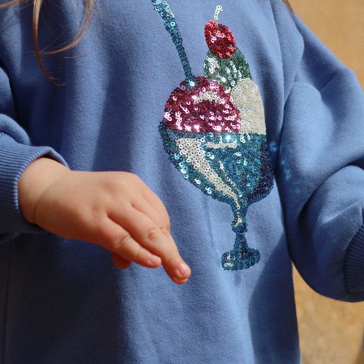 KONGES SLOJD LOUMILLA SWEAT SHIRT: COLONY BLUE