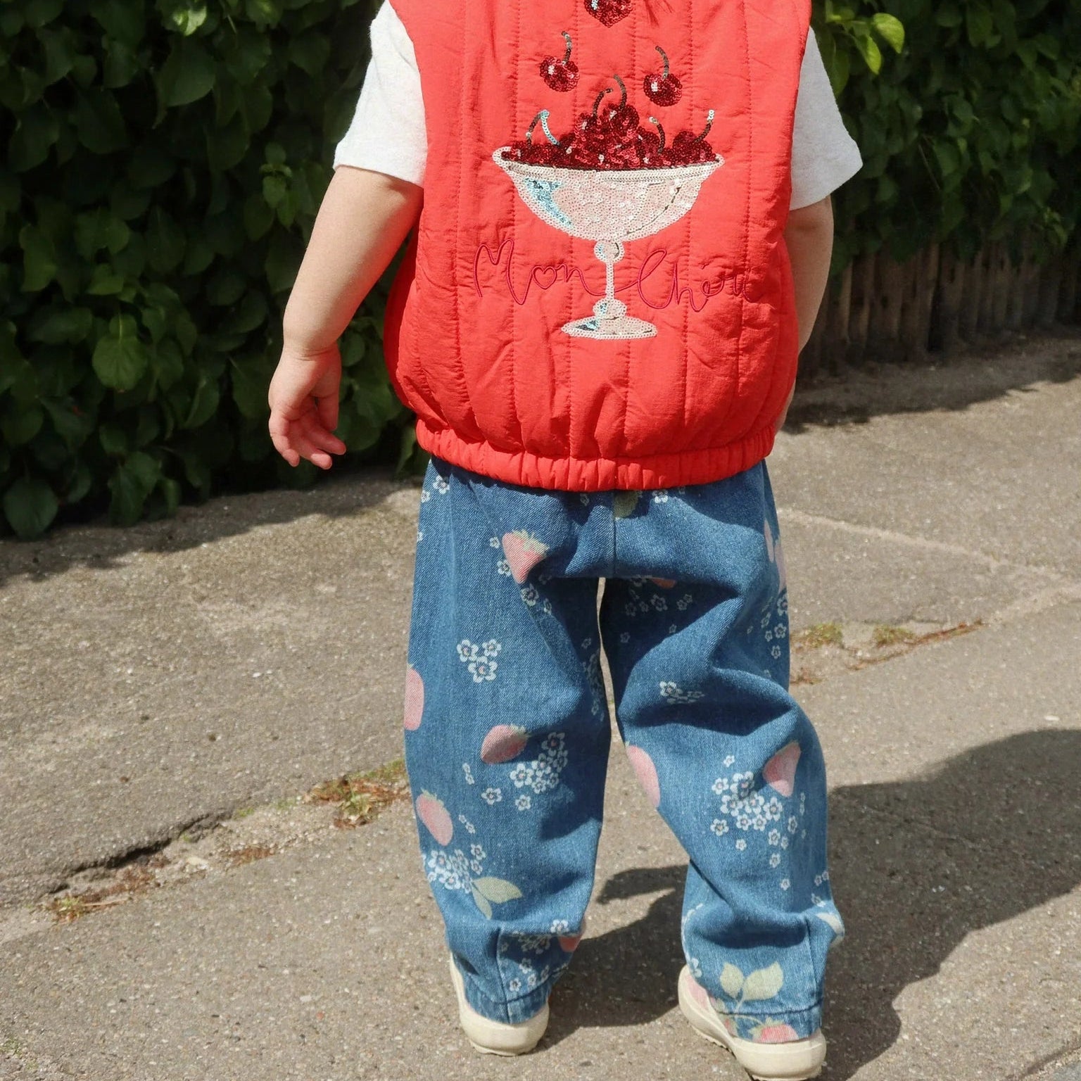 KONGES SLOJD MAGOT FRILL PANTS: MARMELADE SUN