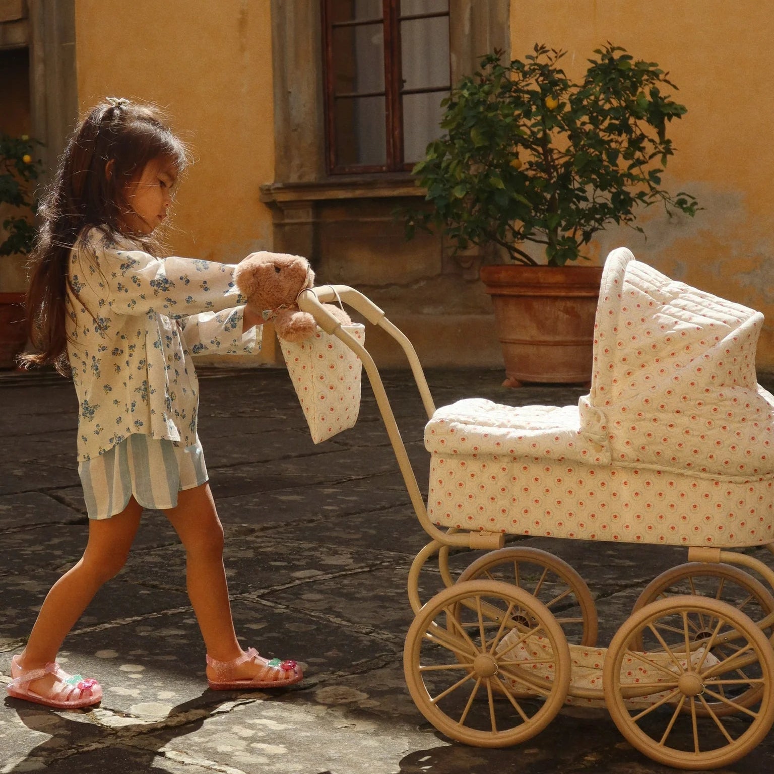 KONGES SLOJD ASLI SHORTS: BLEU STRIPE