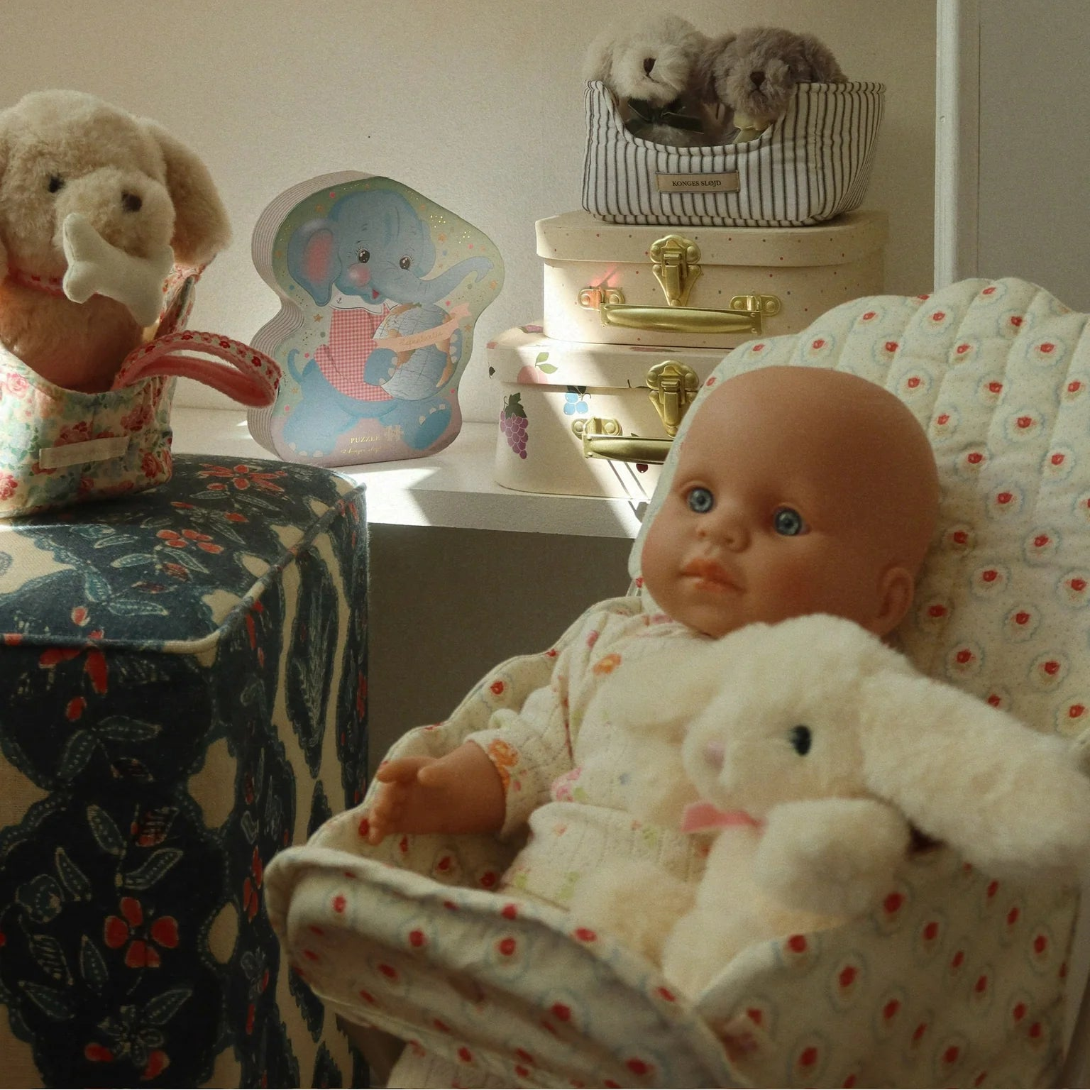 KONGES SLOJD TEDDY BABY DOLL SET: NONOKA