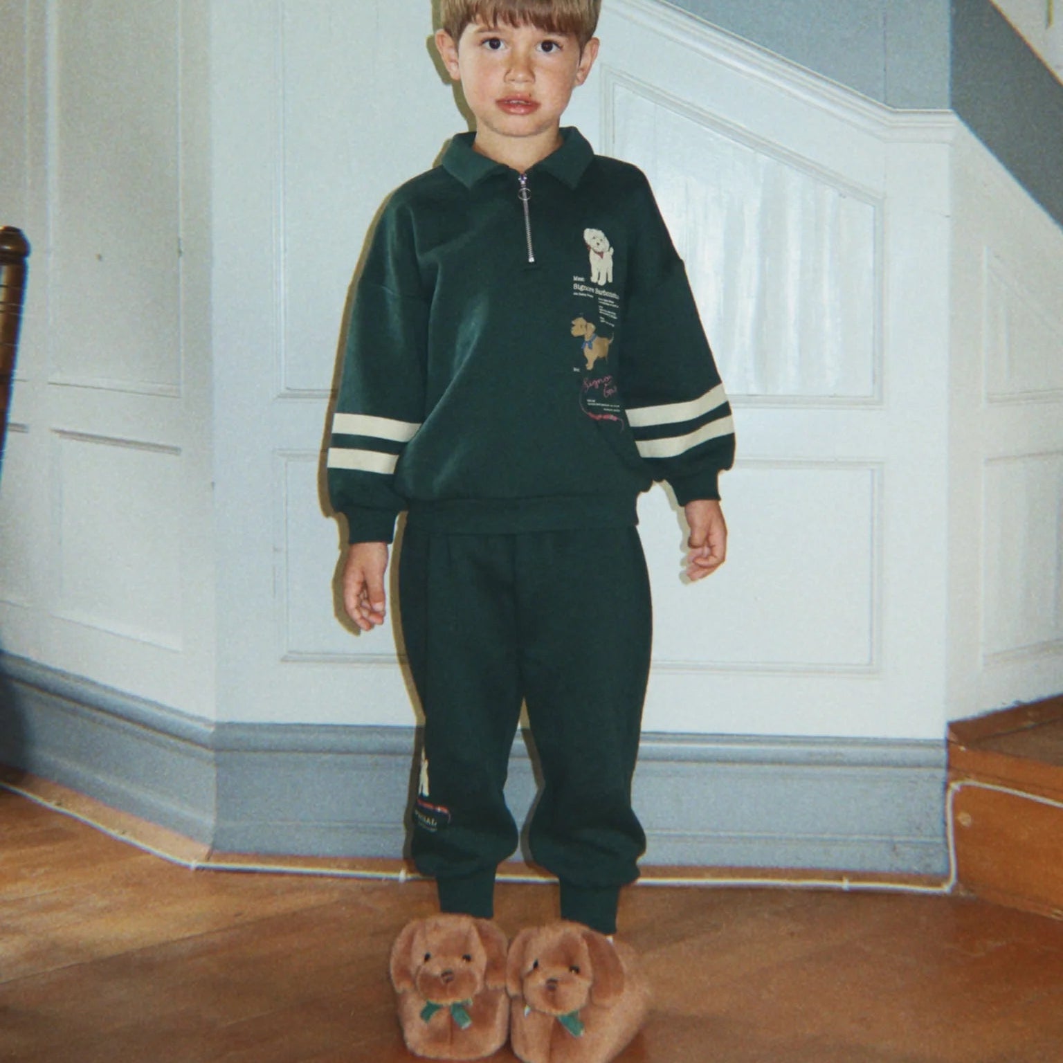 KONGES SLOJD SAUSAGE DOG FOOTIES: CHICORY COFFE