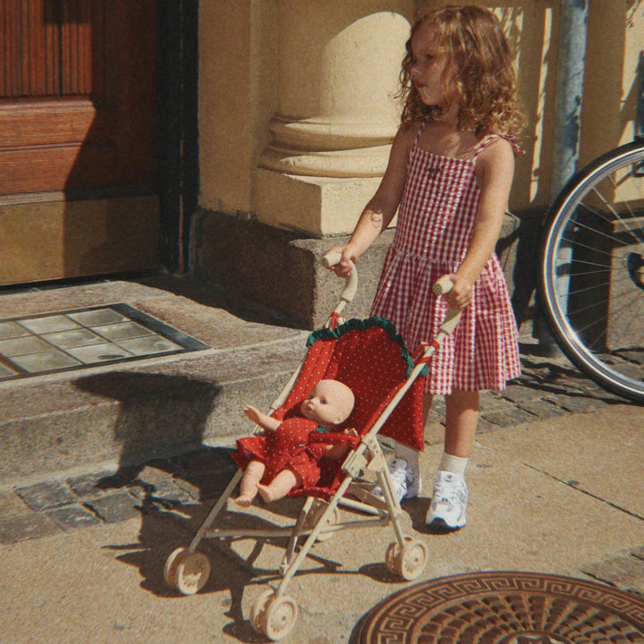 KONGES SLOJD DOLL STROLLER: FRAISE DOT