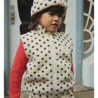 KONGES SLOJD JODY TEDDY VEST: DOT LUMIERE