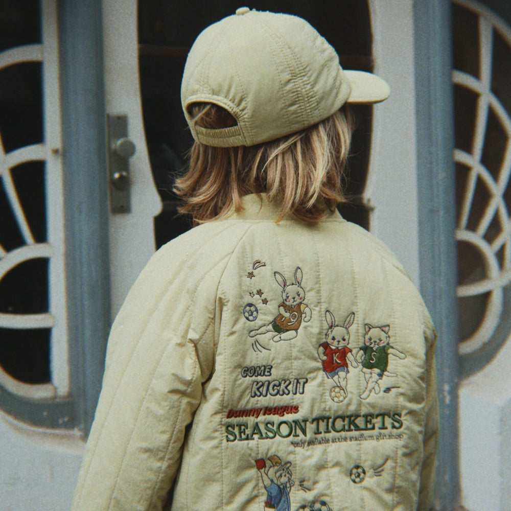 Konges Sløjd Juno Bomber Jacket: Pale Olive Green - lifestyle