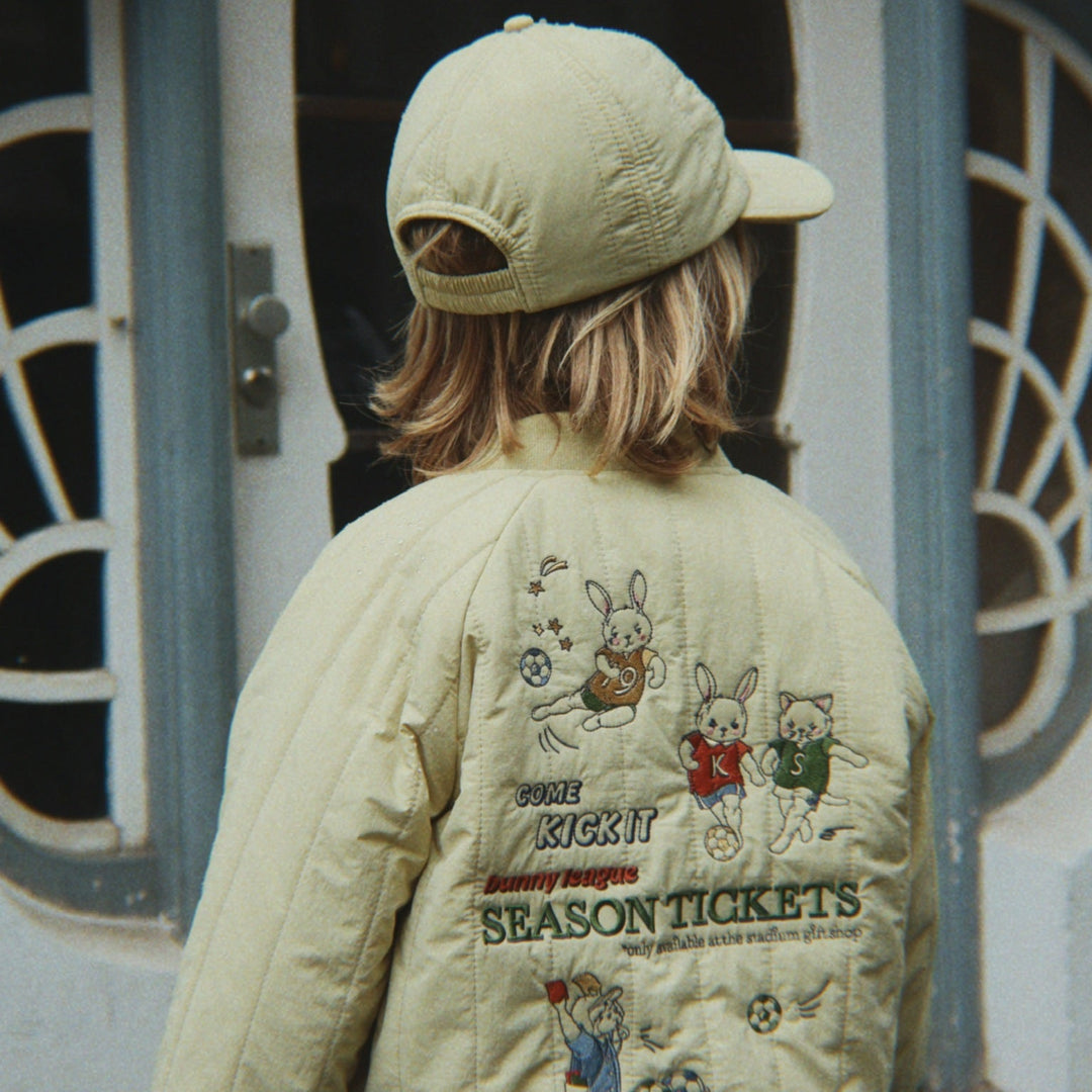 Konges Sløjd Juno Bomber Jacket: Pale Olive Green - lifestyle