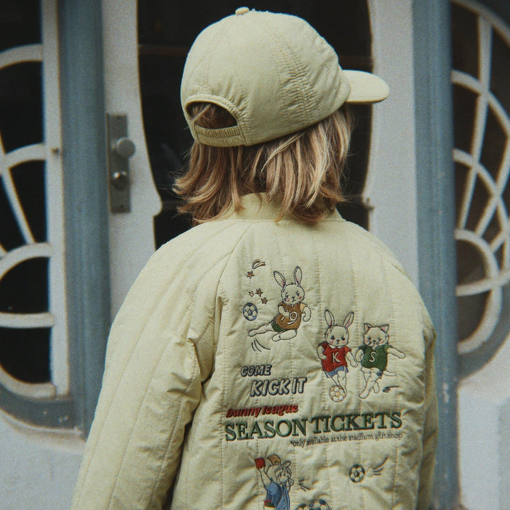 Konges Sløjd Juno Bomber Jacket: Pale Olive Green - lifestyle