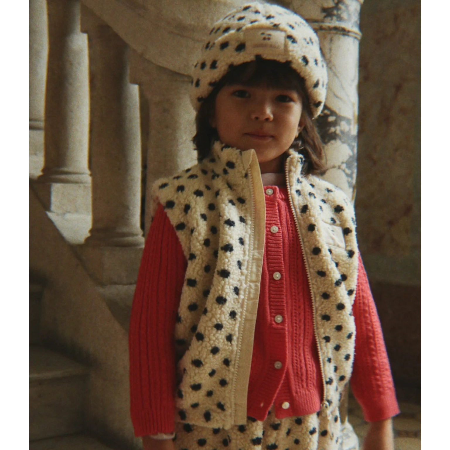 KONGES SLOJD JODY TEDDY VEST: DOT LUMIERE
