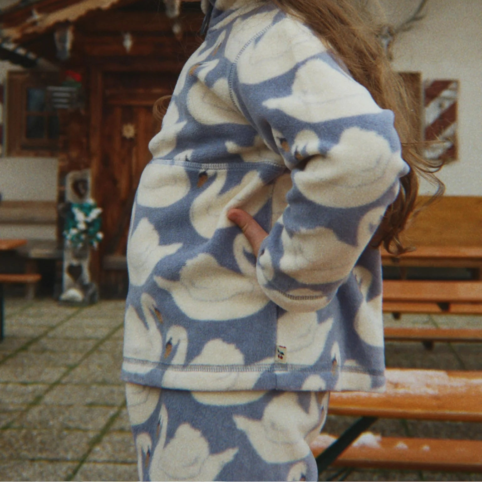 KONGES SLOJD TAVI FLEECE SWEATSHIRT: SWAN