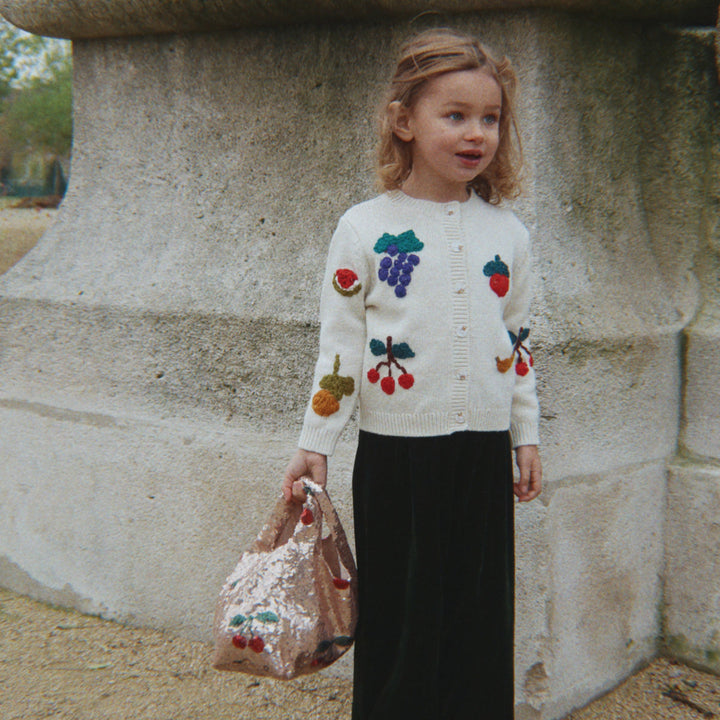 Konges Sløjd Fruity Cardigan Summer Sand - lifestyle