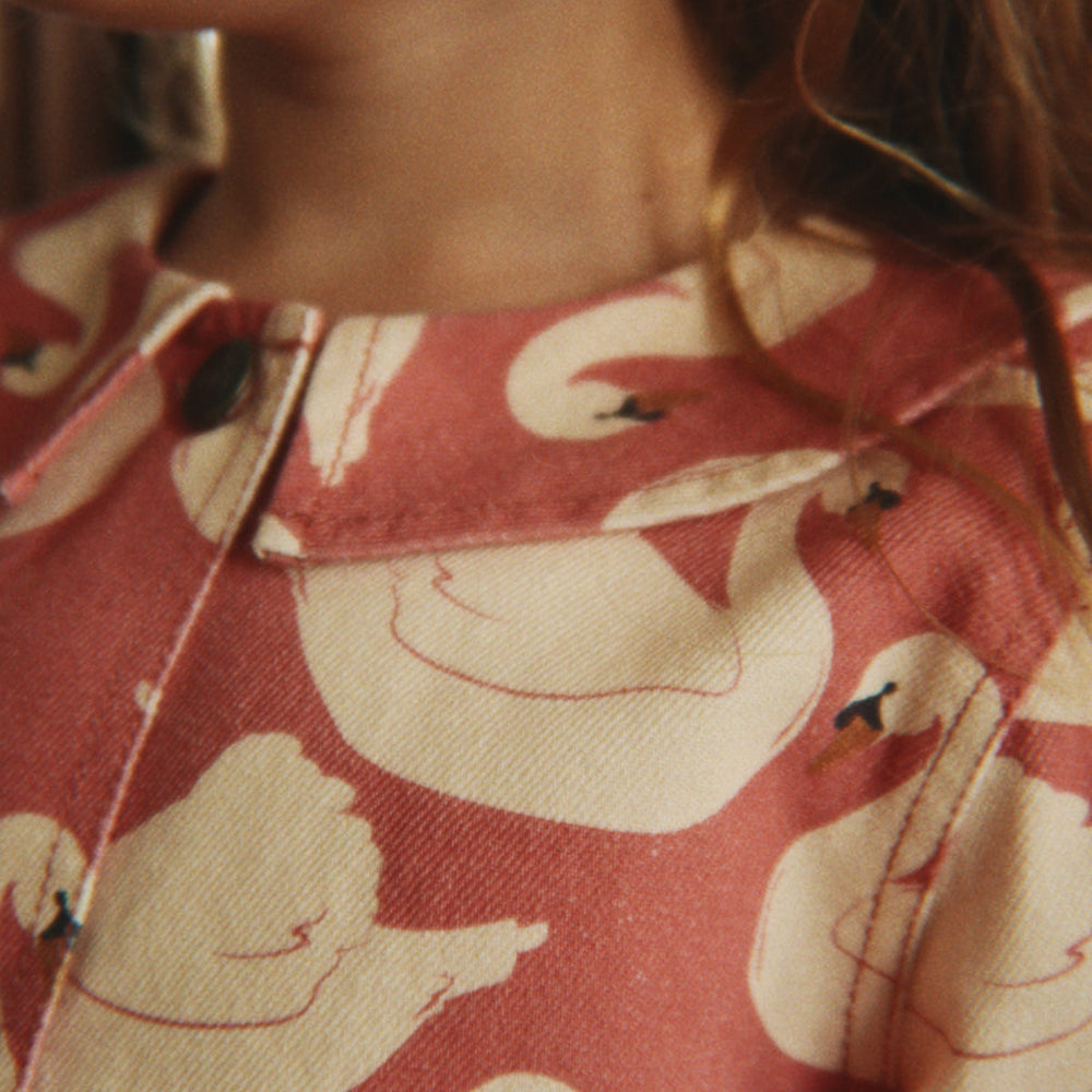 Konges Sløjd Magot Frill Jacket GOTS Swan Rose - lifestyle