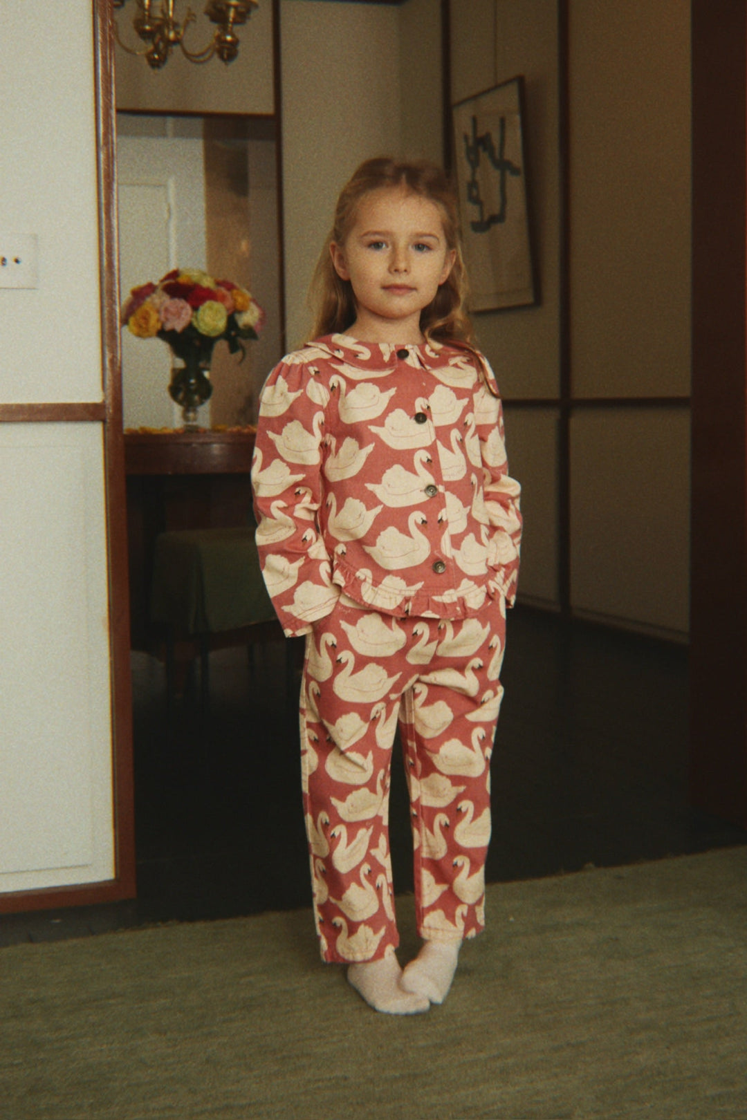 Konges Sløjd Magot Frill Jacket Swan Rose lifestyle