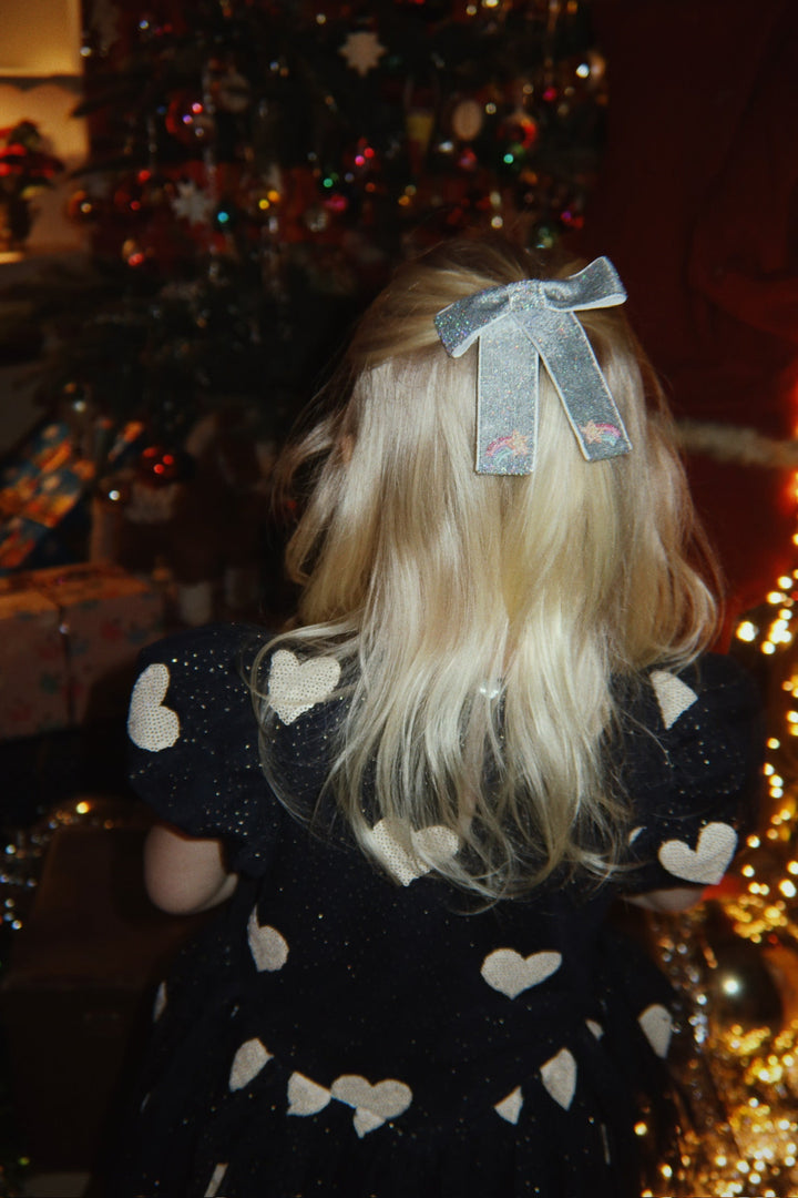 Konges Sløjd 2 Pack Juliette Bow Hair Clip: Silver