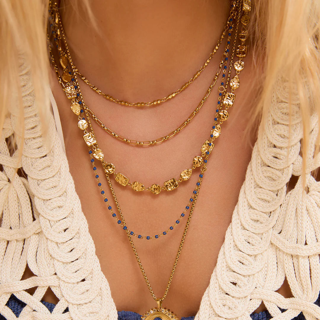 ARMS OF EVE PEGGY NECKLACE: BLUEBERRY