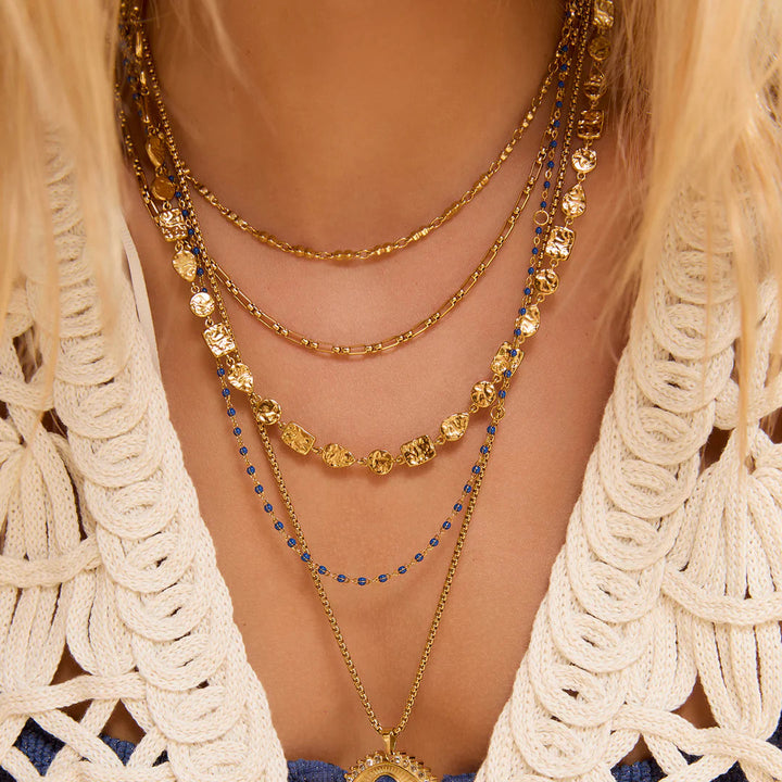 ARMS OF EVE PEGGY NECKLACE: BLUEBERRY