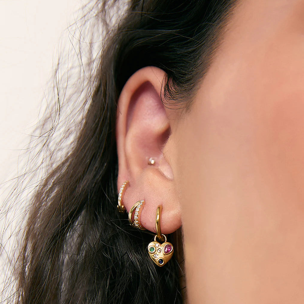 ARMS OF EVE BISOU HEART EARRINGS