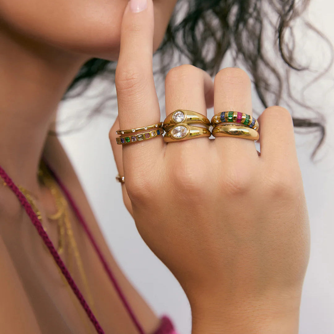 ARMS OF EVE QUINN GOLD RING: MULTI