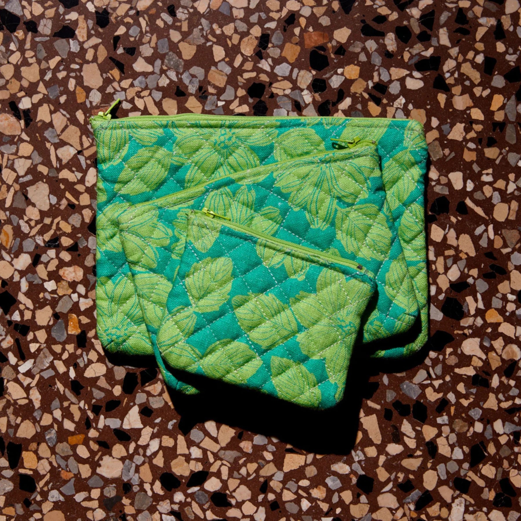 BONNIE AND NEIL MARGOT MAKEUP POUCH: JADE