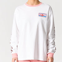 WALNUT MELBOURNE MALIBU L/S TEE: BELLUNO VENETO WHITE