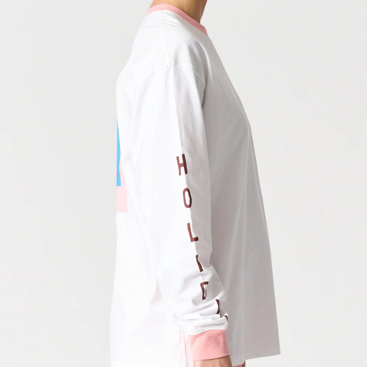 WALNUT MELBOURNE MALIBU L/S TEE: BELLUNO VENETO WHITE